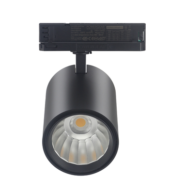 30W led track lights dimmable Non Flicker Dali Dimmable 3000LM 90Ra Black 4000K 0.9PFC 5 years 38° indoor shop lighting supplier