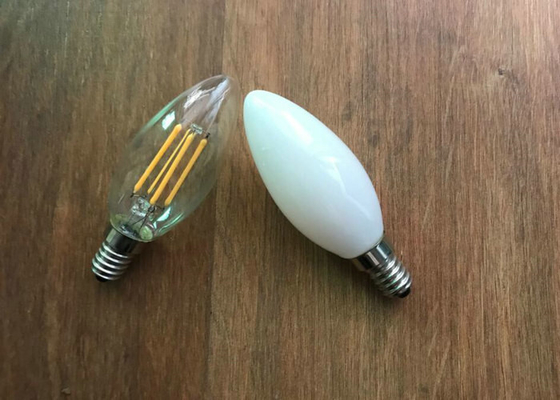 Dimmable C35 Led Filament Bulb , 4w E14 Led Candle Bulb uniform Light Spot supplier