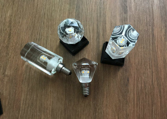 Clear Crystal Led Candle Light Bulbs Lm80 Dimmable Type 90lm / W 4000k supplier