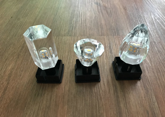Clear Crystal Led Candle Light Bulbs Lm80 Dimmable Type 90lm / W 4000k supplier