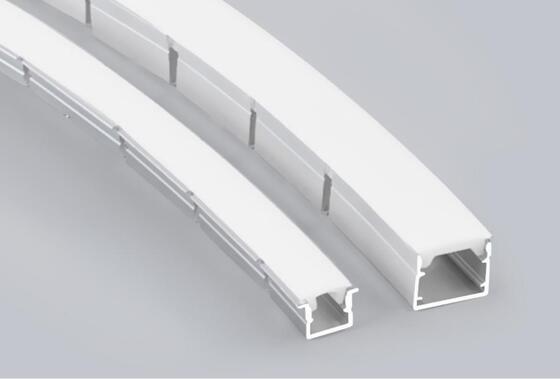 Aluminum profile bend freely on site Diffuser Covers Included Bending Aluminum LED Strip Profiles Surface Mounted Recessed Suspended Installation Method Durable Lighting Channel Solutions supplier