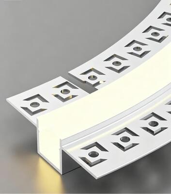15*13mm New Bendable Aluminum Profile for Seamless Curved & Linear Lighting Designs recessed mounted various shapes aluminum supplier