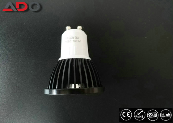 5W Black GU10 Cob LED Bulbs AC 220V 500LM 4000K 80Ra 30000 Hours Lifespan supplier