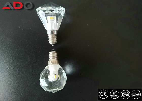 Pure Light Color Crystal Clear Light Bulbs , E14 Led Candle Lamps Dimmable supplier