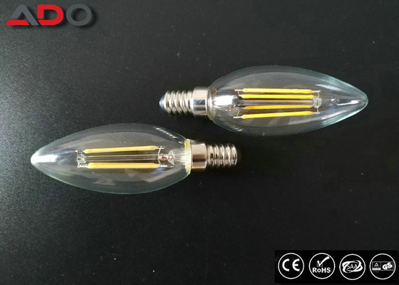 Triac Dimmable Power Saving Light Bulbs 35 * 98mm E14 / E12 C35 Candle Shape supplier