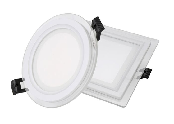 10W Cob Dimmable LED Panel Light , Recessed Glass Round LED Panel Downlight supplier