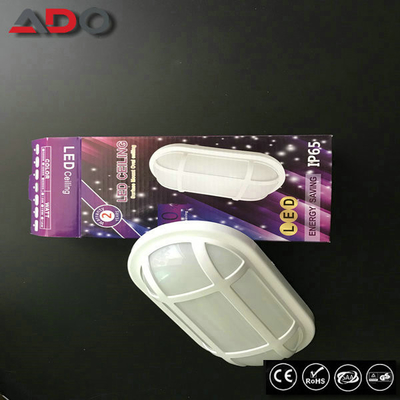 White PP ABS ROHS 20 W Bathroom LED Oval Bulkhead Lamp supplier