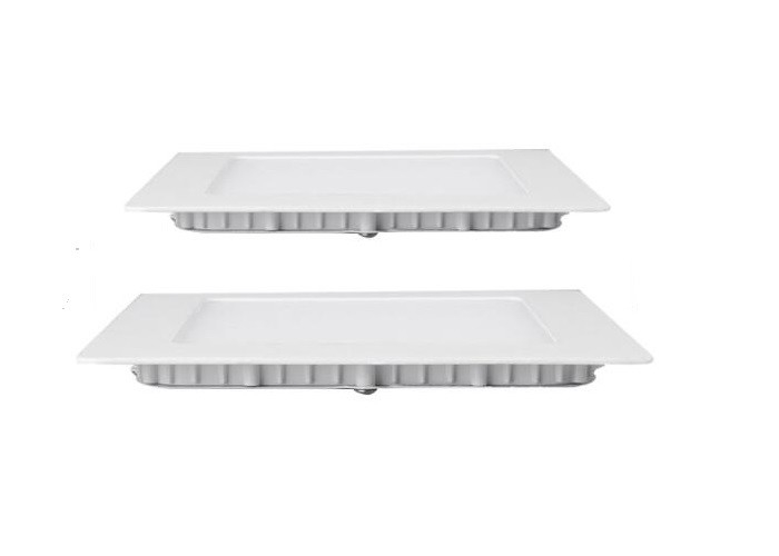 12 Watt Led Slim Panel Light Aluminum White Housing Ce 960lm For Supermarket supplier