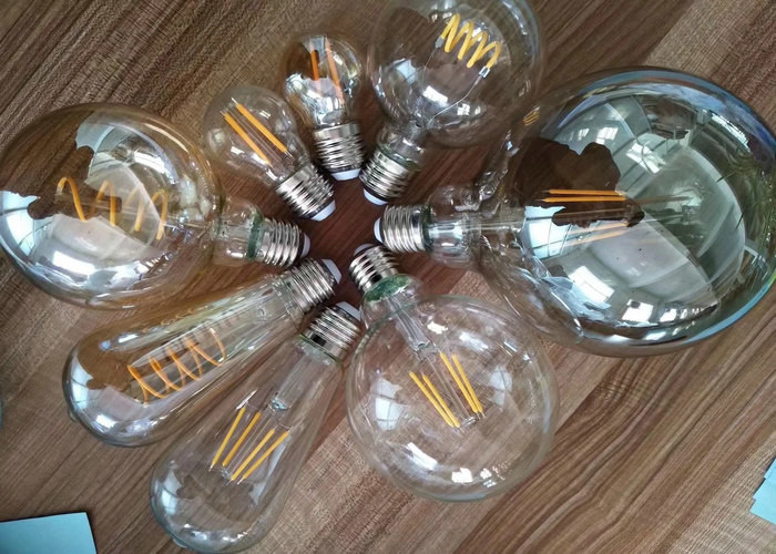 St64 Led Filament Bulbs 6w Amber Glass 360 Degree With E26 Base Ul Listed supplier