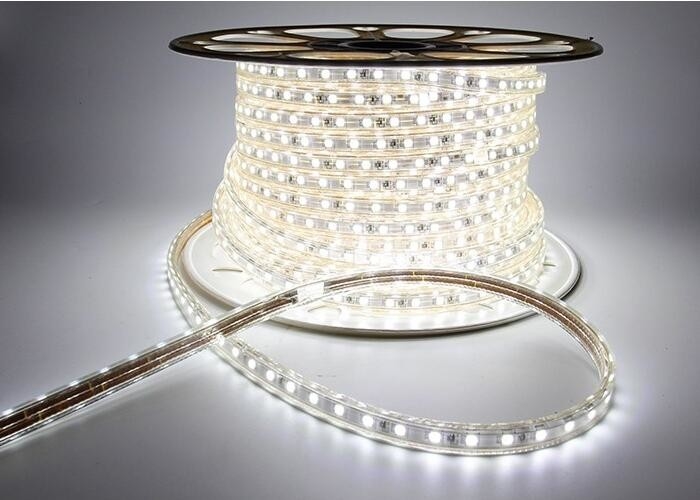 Single Color Led Flexible Strip Lights White 6000k 8w With Smd5050 Chip supplier