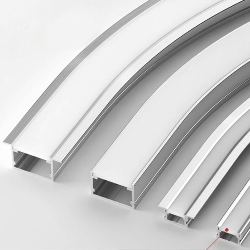 Lifespan 10 Years bendable Aluminum LED Strip Profiles Surface Mounted Recessed Suspended Installation Method Durable Lighting Channel Solutions supplier