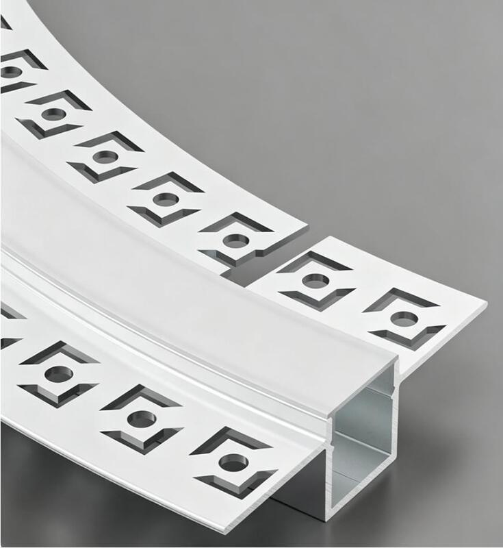 15*13mm New Bendable Aluminum Profile for Seamless Curved & Linear Lighting Designs recessed mounted various shapes aluminum supplier