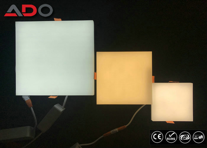 Frame Less LED Slim Panel Light PC 12 Watt 3000K 6000K 0.9PFC Square Shape supplier