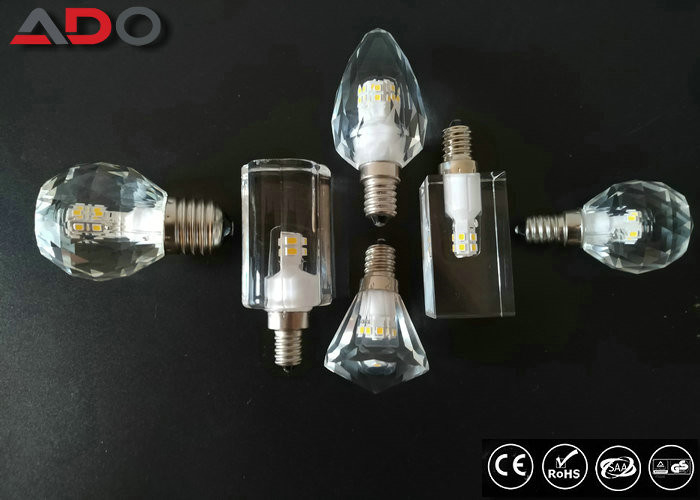 Clear Crystal Led Candle Light Bulbs Lm80 Dimmable Type 90lm / W 4000k supplier