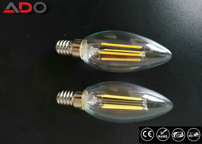 Milky Glass Led Candle Light Bulbs C35 Eco Friendly For Amusement Park supplier