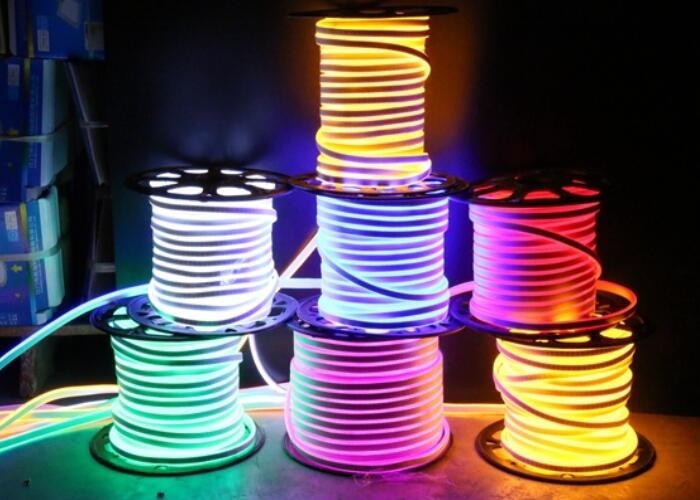 7W 700LM 110V Flex LED Neon Tube Light For Indoor Decoration Warm White supplier