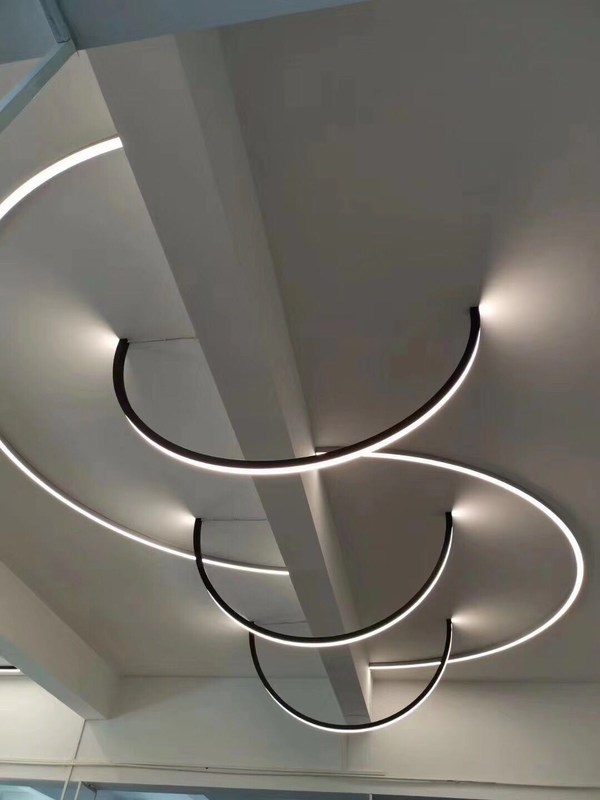 Cusomized 2m 3m Bendable LED Aluminum Profile Extrusion supplier