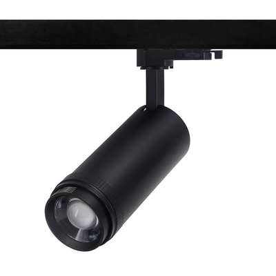 E02 series Integrated Zoomable LED tracklight adjustable 15-55° Dali 1-10V dimmable 6/4 wire 3 phase