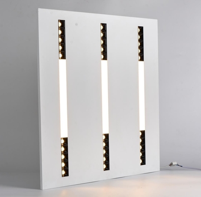 led flat panel lighting 3 Color changing Dial switch dimming 2x2 led flat panel grille model 40w 4000LM white fixture