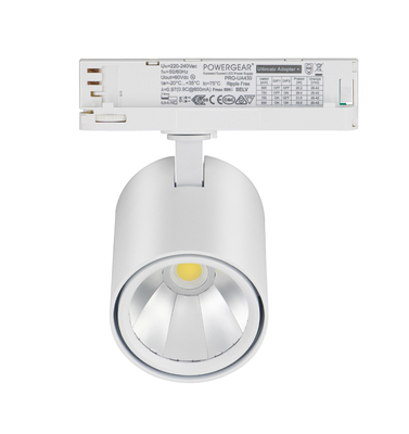 LED track light heads 10W Bridgelux LED Chip 97Ra 100LM/W 4-wire 3-phase  flicker free Dimmable Black for shop