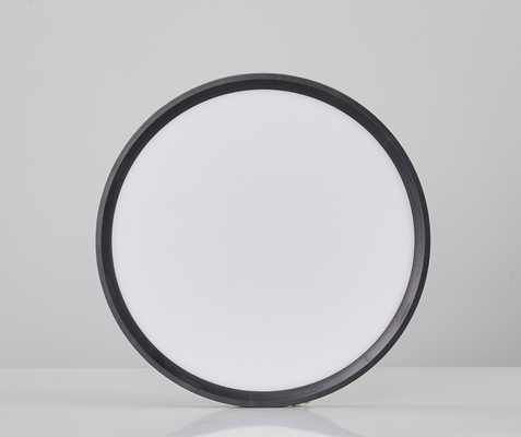 Anti Glare LED Ceiling Panel Light 18W 3 colors changing 230mm 100LM/W ABS Black housing 3mm LGP IP42 home lighting
